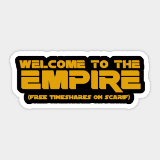 Welcome to the Empire Timeshares Sticker